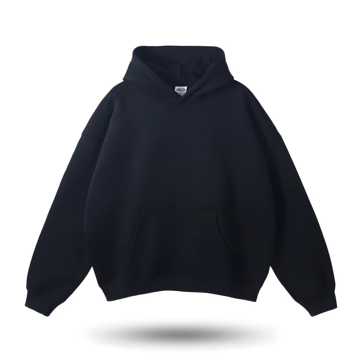 Sudadera holgada de invierno con capucha, ideal para look casual y cómodo. Estilo urbano unisex para él y ella.
