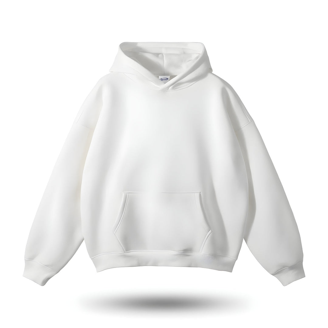Sudadera básica streetwear con capucha, diseño holgado y cómodo. Prenda unisex para un estilo urbano versátil.
