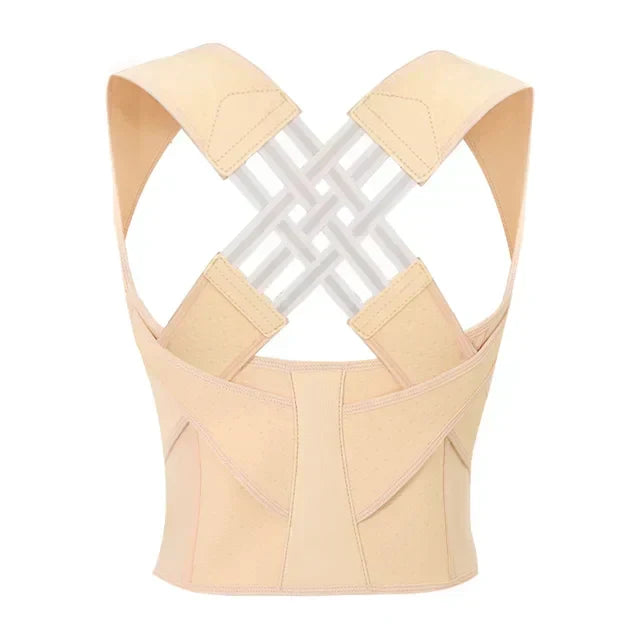 Soporte ergonómico para espalda, corrector de postura ajustable, reduce el dolor y mejora el bienestar general.