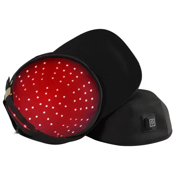 Gorro de terapia luz roja unisex. Tratamiento integral para el crecimiento, cuidado capilar y freno de la caída del pelo.