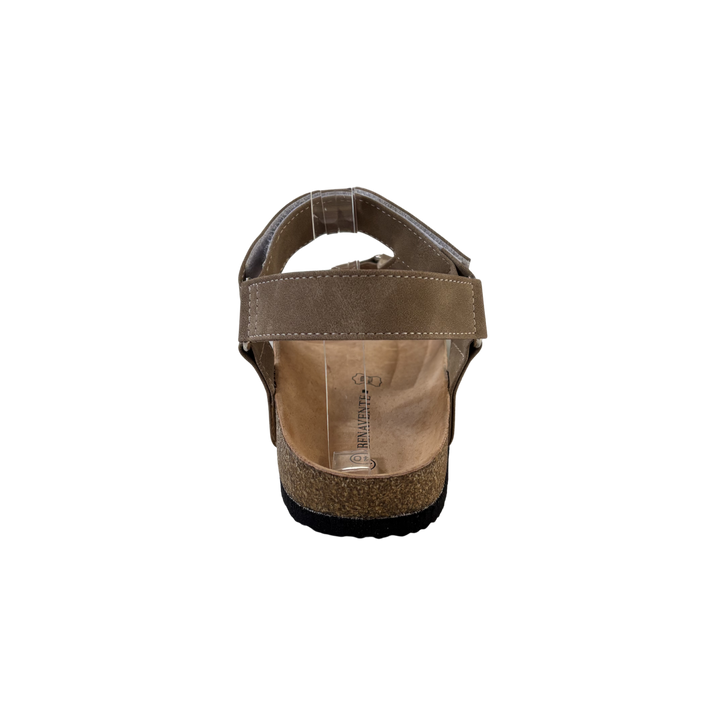 Sandalias casuales beige para hombre con diseño barefoot. Calzado de dedo ligero y cómodo para el verano.