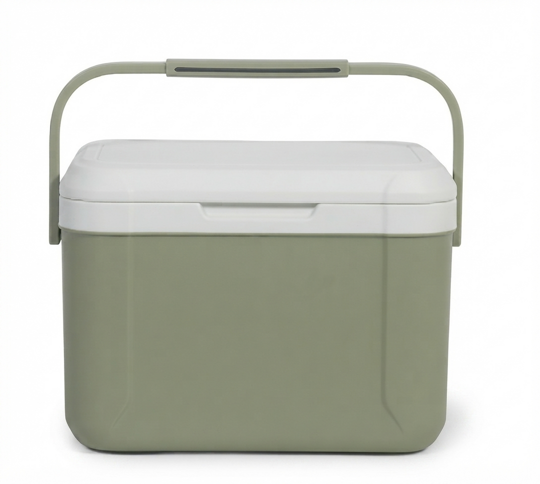 Mini nevera portátil 5.5L para coche y camping. Ideal para viajes, picnic y mantener bebidas frías.