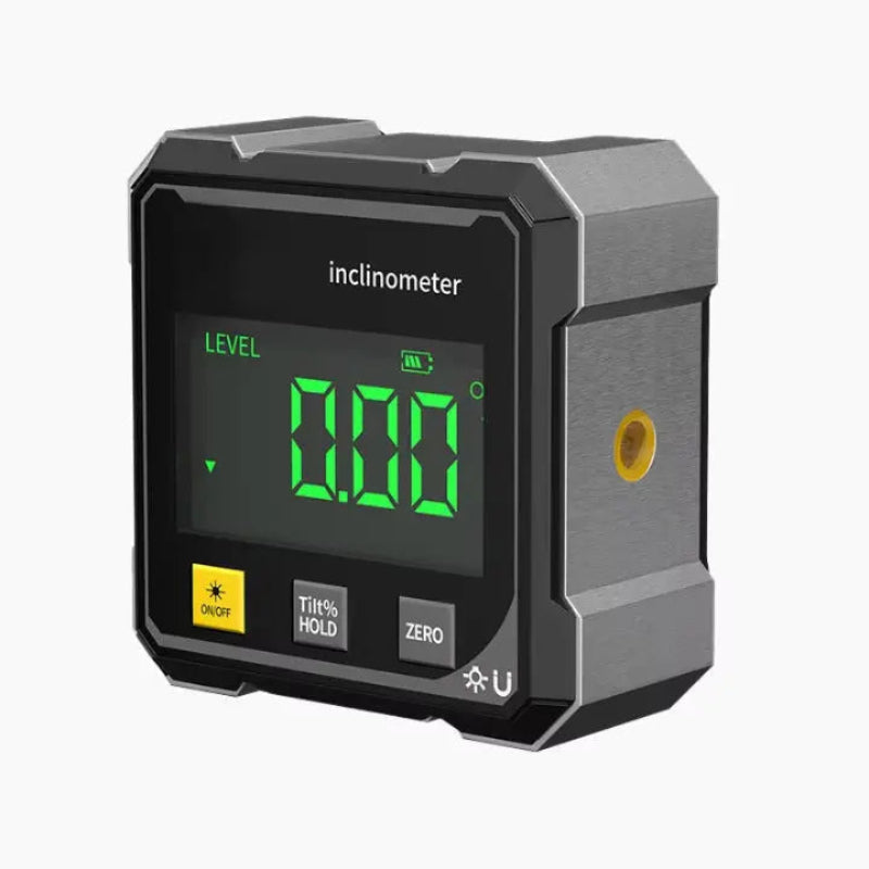 Inclinómetro electrónico para carpintería y bricolaje, medidor de ángulos LCD fácil de usar y muy preciso.