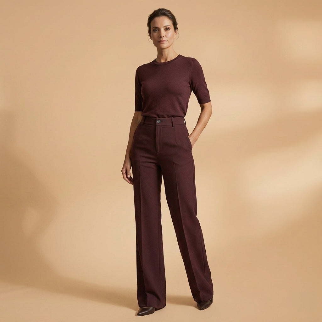 Pantalones anchos de mujer, tiro alto, versátiles para looks casuales y elegantes de verano.