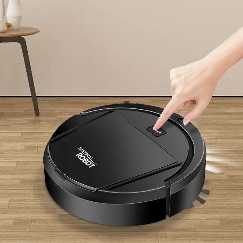 Robot aspirador silencioso con filtración HEPA, ideal para hogares con mascotas y personas con alergias.