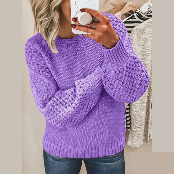 Pullover de mujer de tendencia. Suéter elegante y cómodo para un estilo casual. Perfecto para otoño/invierno.