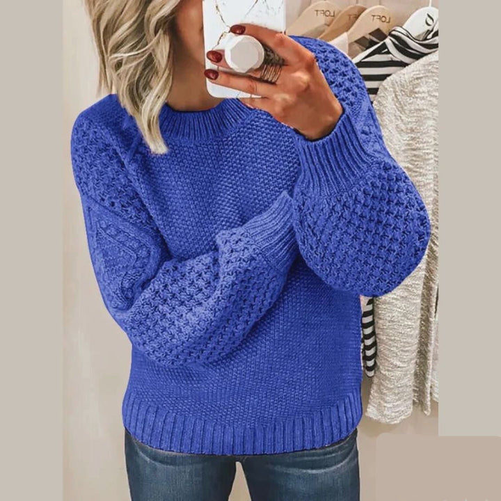 Suéter de mujer versátil y elegante. Manga larga, cómodo pullover en colores neutros. Ideal para otoño/invierno.