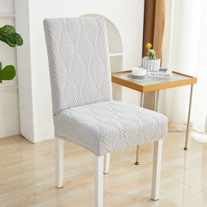 Funda para silla de comedor, tejido jacquard elástico, lavable y duradero, renovación fácil.
