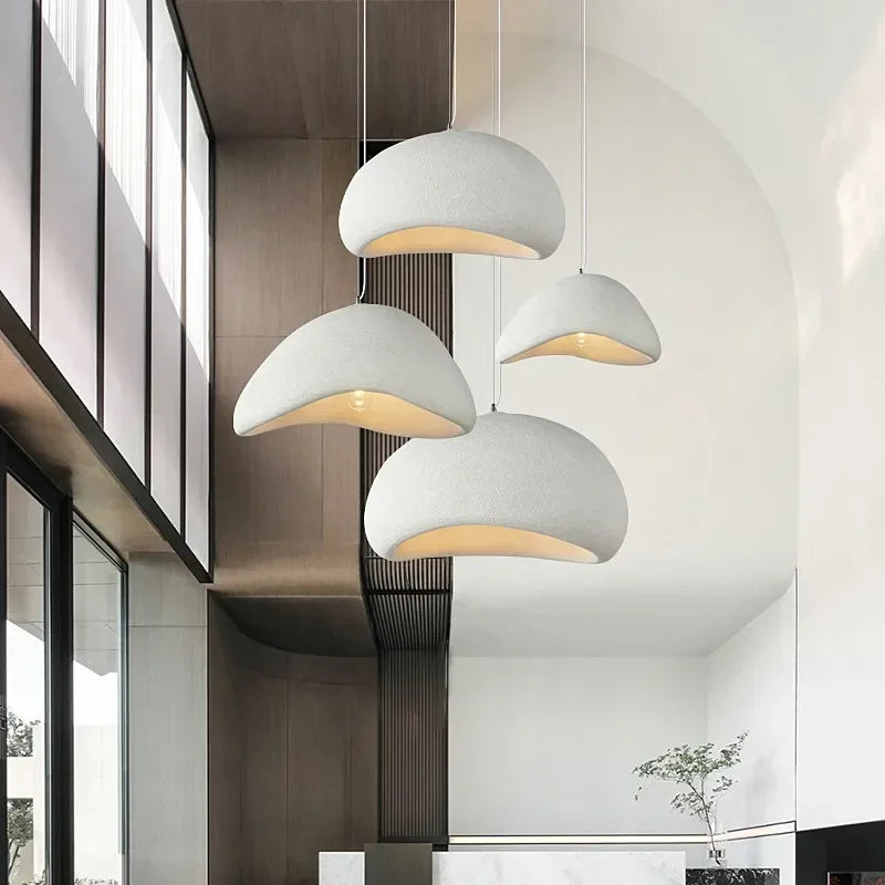 Iluminación geométrica moderna, lámpara de techo decorativa de estilo industrial para oficina.