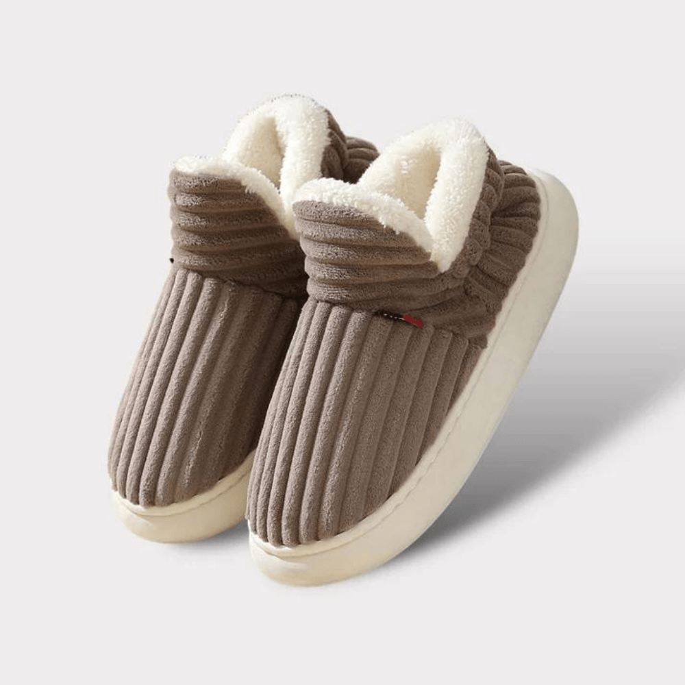 Zapatillas cálidas para toda la familia, diseño unisex y material suave, perfectas para el frío invierno.