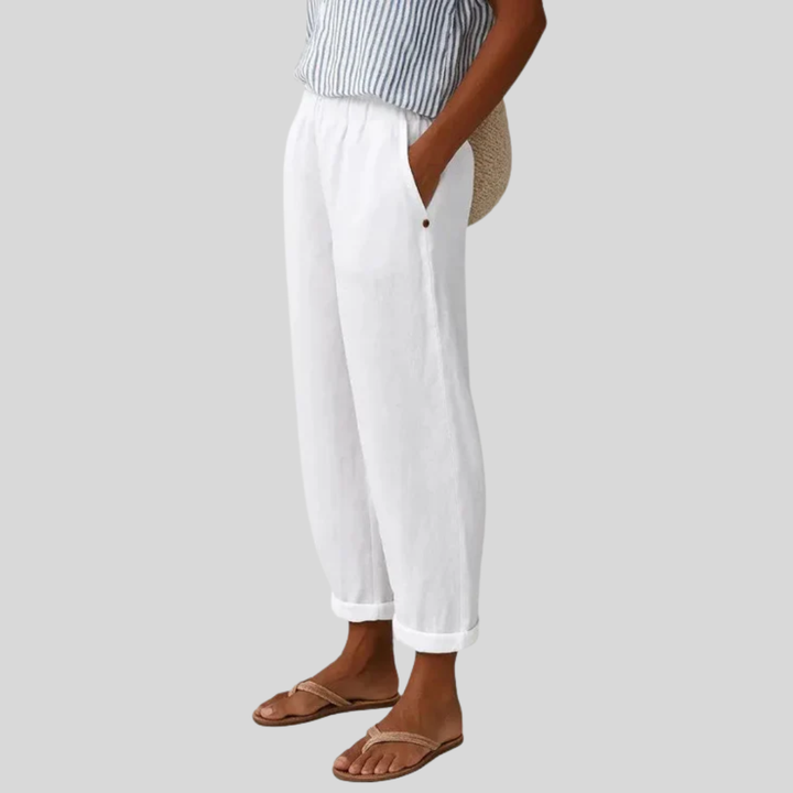 Pantalón chic y cómodo para mujer, ideal para uso casual o elegante. Ropa femenina versátil.