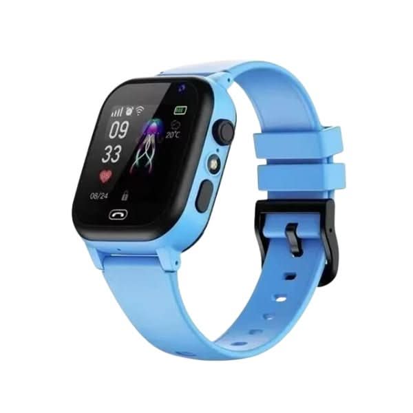 Reloj inteligente GPS para niños con videollamada, rastreo y botón SOS para seguridad infantil, resistente al agua.