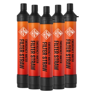 Filtro de agua de 4 etapas, diseñado para emergencias y uso prolongado en exteriores.