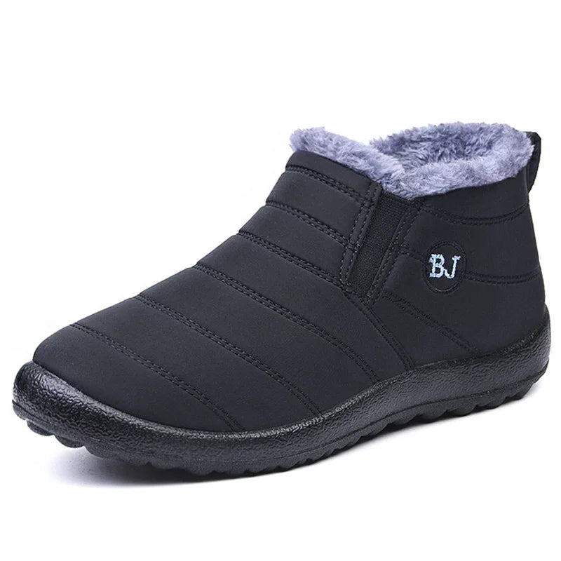 Botines de nieve unisex con estilo moderno. Calzado cálido y cómodo para el frío invernal, con suela antideslizante.