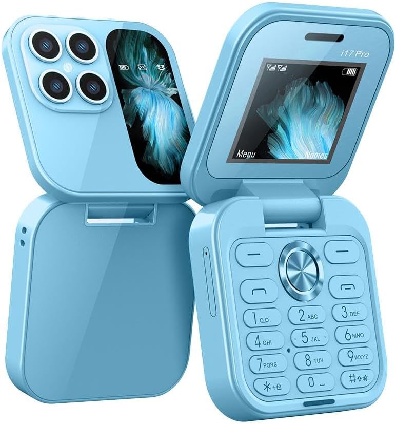 Teléfono de respaldo compacto y ligero, con Dual SIM y cámara HD. Comunicación fiable para emergencias.