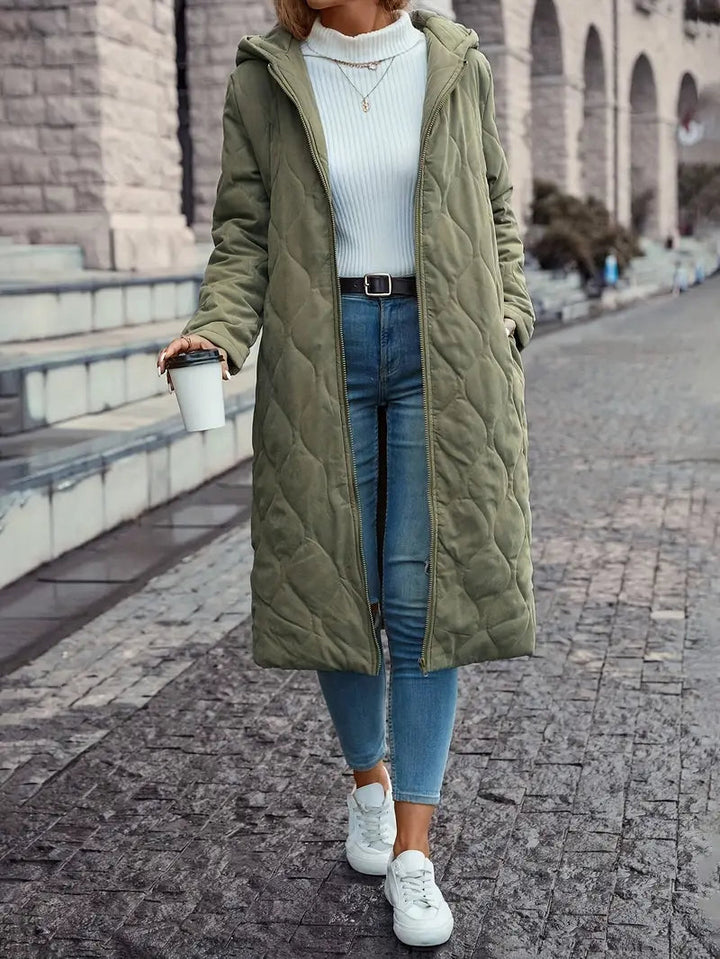 Diseño de chaqueta acolchada de algodón para mujer, suave, ligera y perfecta para primavera y otoño.