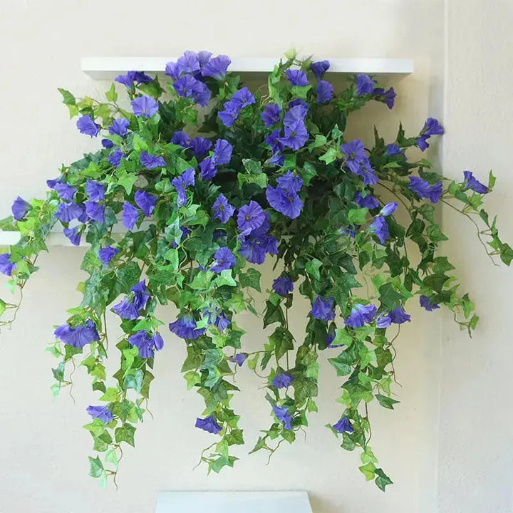 Vides colgantes artificiales realistas para decoración de interiores, sin mantenimiento.
