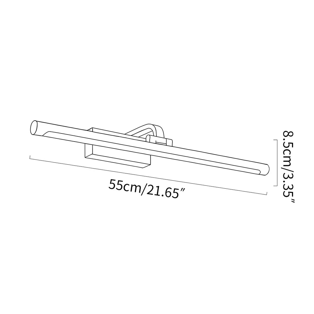Luz de pared LED lineal para decoración de hogar. Iluminación moderna y ajustable para cuadros, crea ambiente.