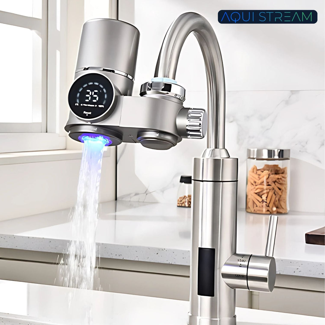 Purificador de agua UV para hogar con filtración avanzada de 8 etapas, garantiza agua pura y segura.