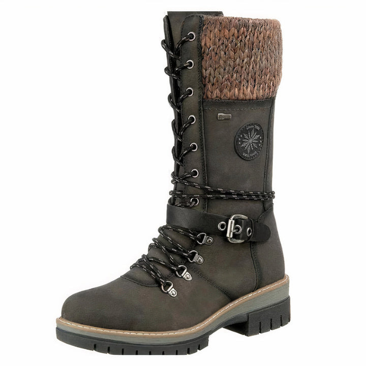 Botas de mujer con suela robusta antideslizante, calzado seguro y cómodo para el invierno.