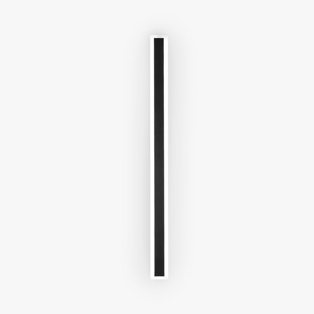 Lámpara pared exterior lineal LED moderna, ideal para iluminación de fachadas y jardines.