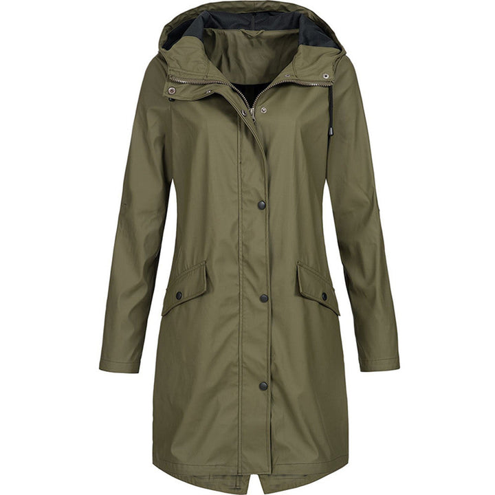 Chaqueta impermeable y transpirable de mujer, corte elegante. Ideal para primavera/otoño, estilo urbano casual.