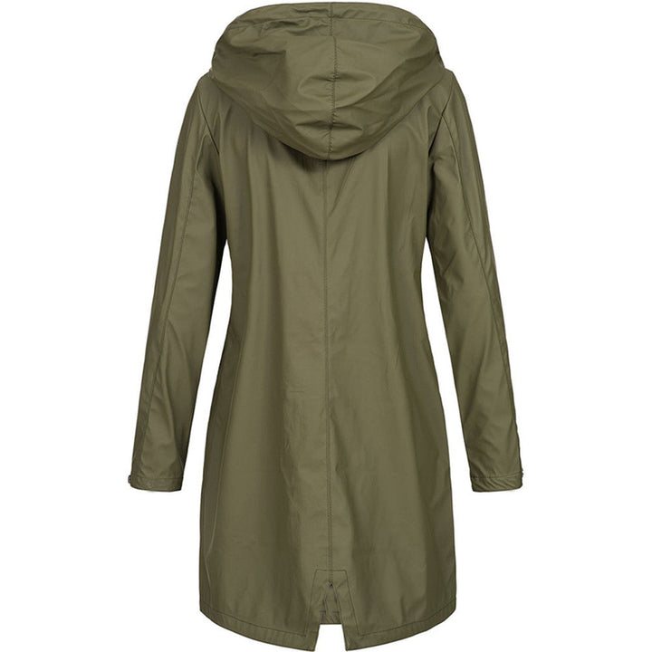 Chaqueta de mujer impermeable con capucha, transpirable y ligera. Protección anti-viento para estilo urbano casual.