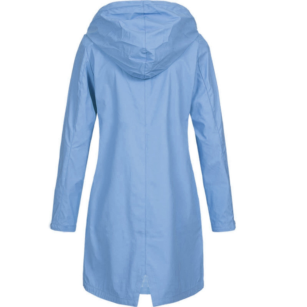 Chaqueta transpirable e impermeable mujer, ligera y casual. Perfecta para otoño/primavera urbana, elegante y cómoda.