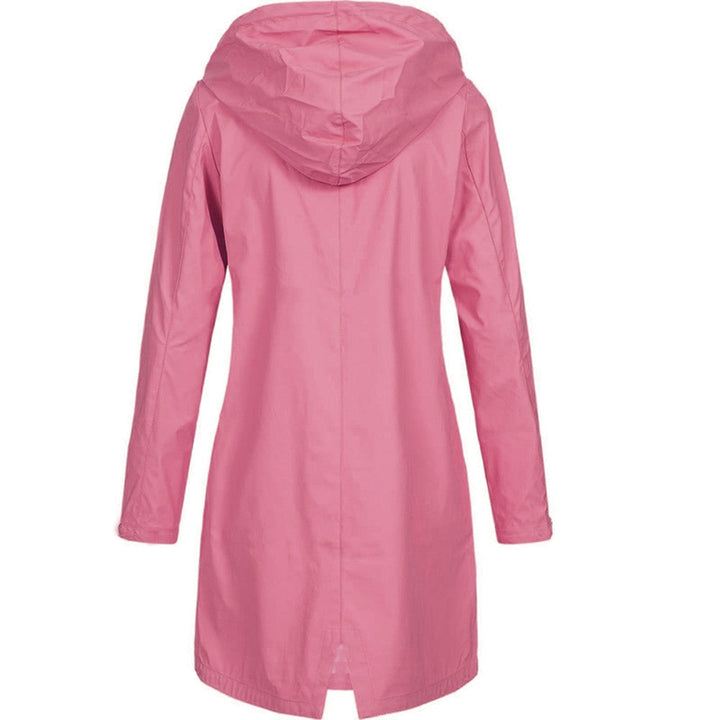 Chaqueta anti-viento e impermeable de mujer con capucha. Estilo urbano casual, transpirable y elegante para el día a día.