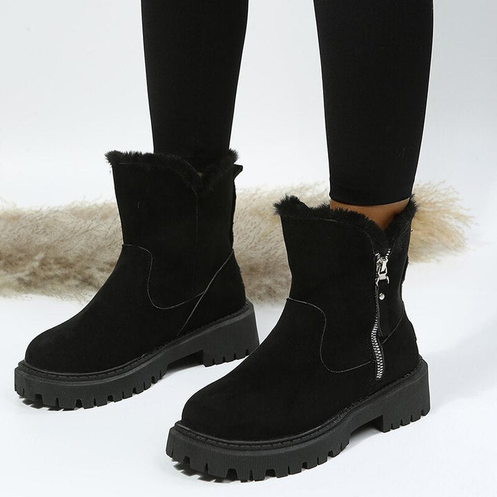Botines de mujer cómodos y elegantes, calzado de moda antideslizante ideal para invierno.