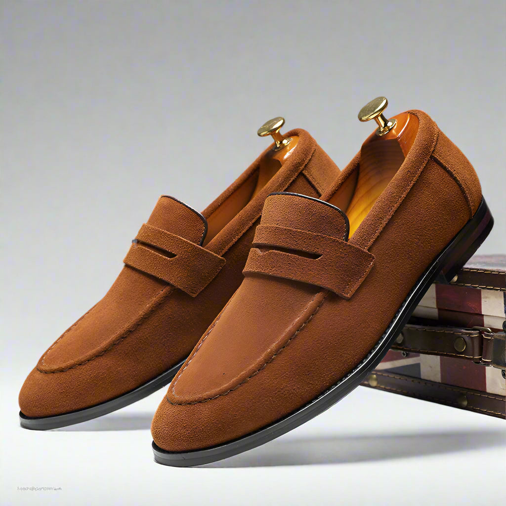 Mocasines de hombre con plantilla de confort superior, calzado transpirable ideal para primavera y verano.