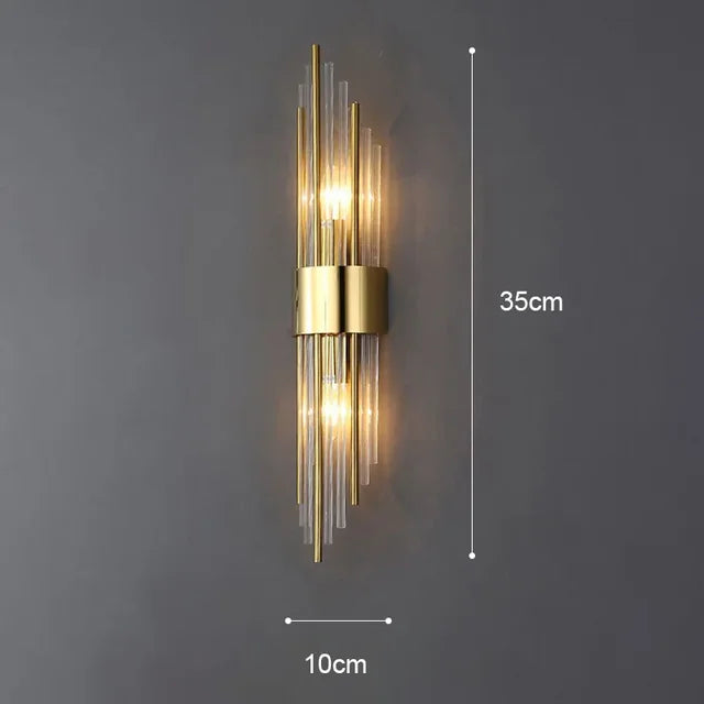 Lámpara de pared LED de lujo moderno, ilumina tu interior con estilo y diseño sofisticado.