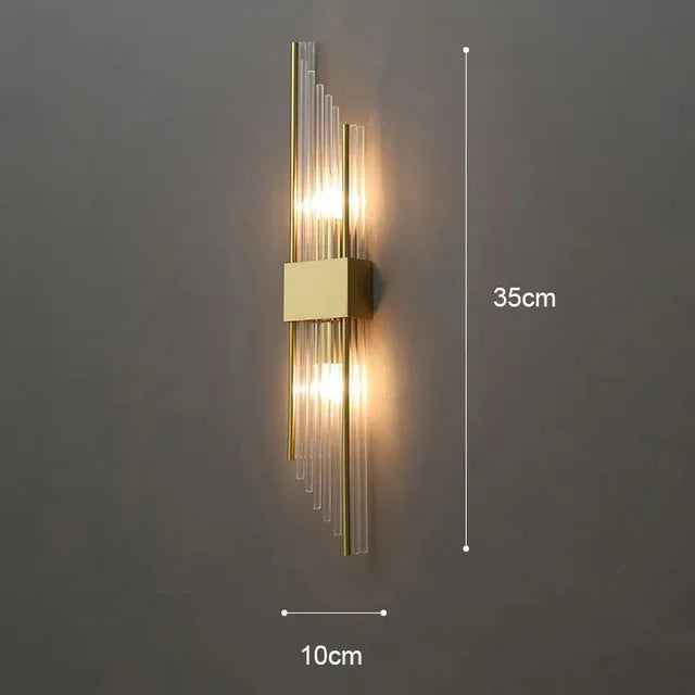 Lámpara decorativa LED de pared, diseño moderno y lujoso para el hogar y ambientes selectos.