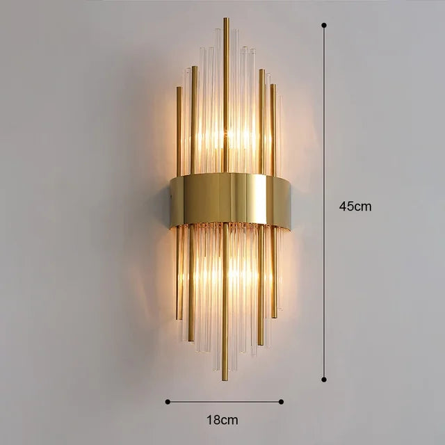 Crea ambiente con este aplique de pared LED de lujo, luz cálida y diseño moderno y funcional.