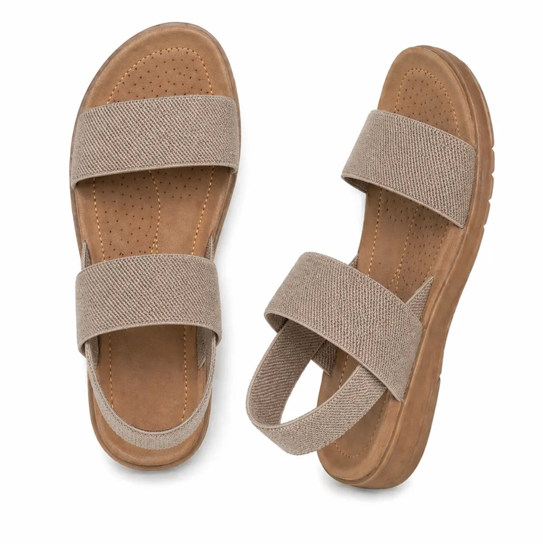 Sandalias ergonómicas de mujer. Elásticas y ligeras, diseñadas para el máximo confort y soporte del pie.