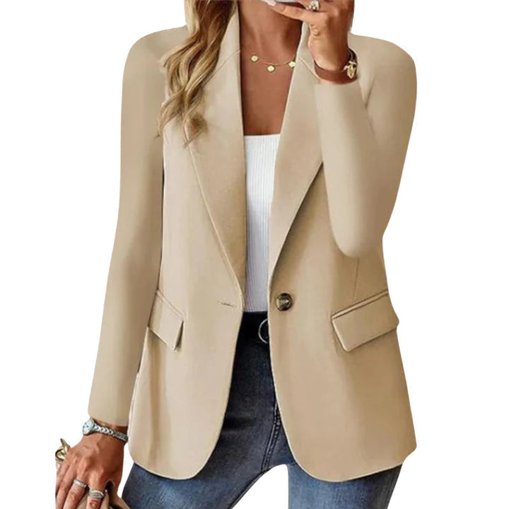 Blazer elegante de mujer, corte a medida, perfecto para atuendos formales y de oficina.