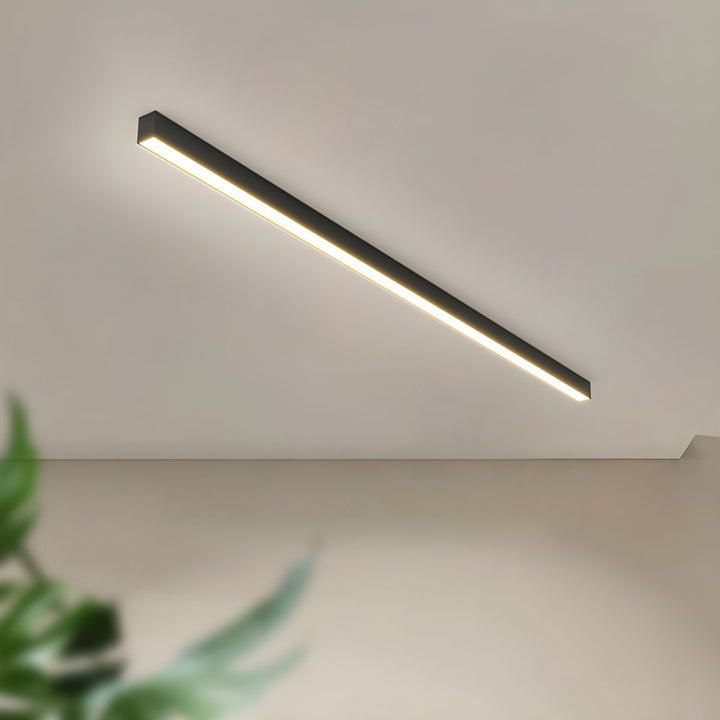 Luz de techo LED lineal 3 colores. Colgante o empotrada, ideal para iluminación moderna en pasillos.