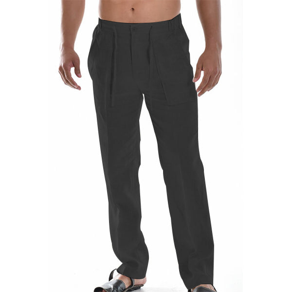 Pantalón de vestir casual para hombre, estilo recto y versátil, ideal para comodidad y moda.
