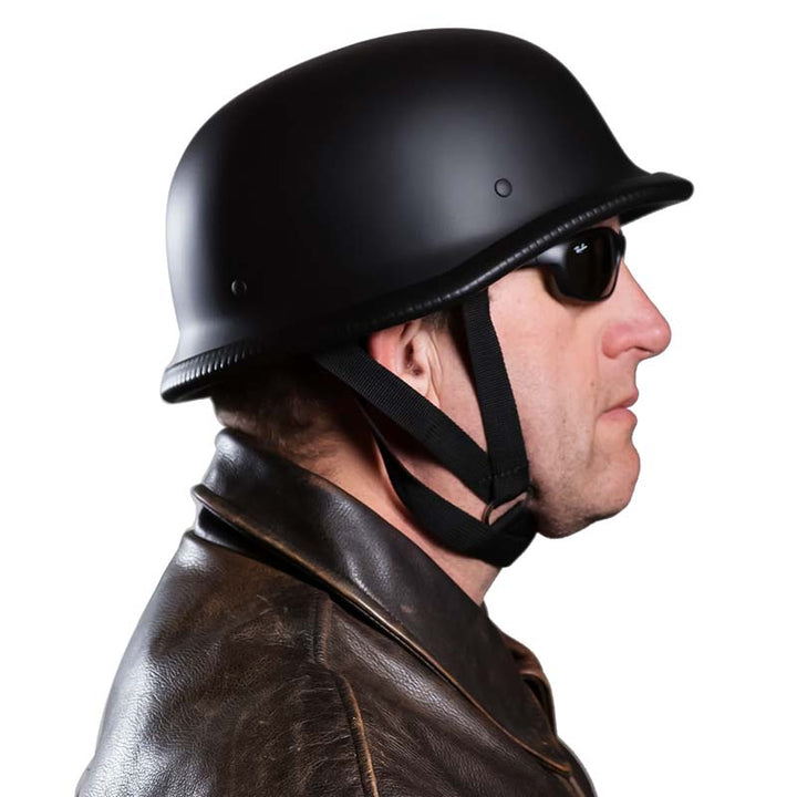 Casco de motocicleta abierto Avalor vista frontal. Estilo vintage retro, máxima protección ECE DOT para tu seguridad.