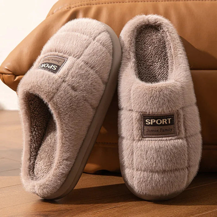 Cómodas zapatillas de casa para hombre, suaves y cálidas. Perfectas pantunflas de invierno con suela antideslizante.