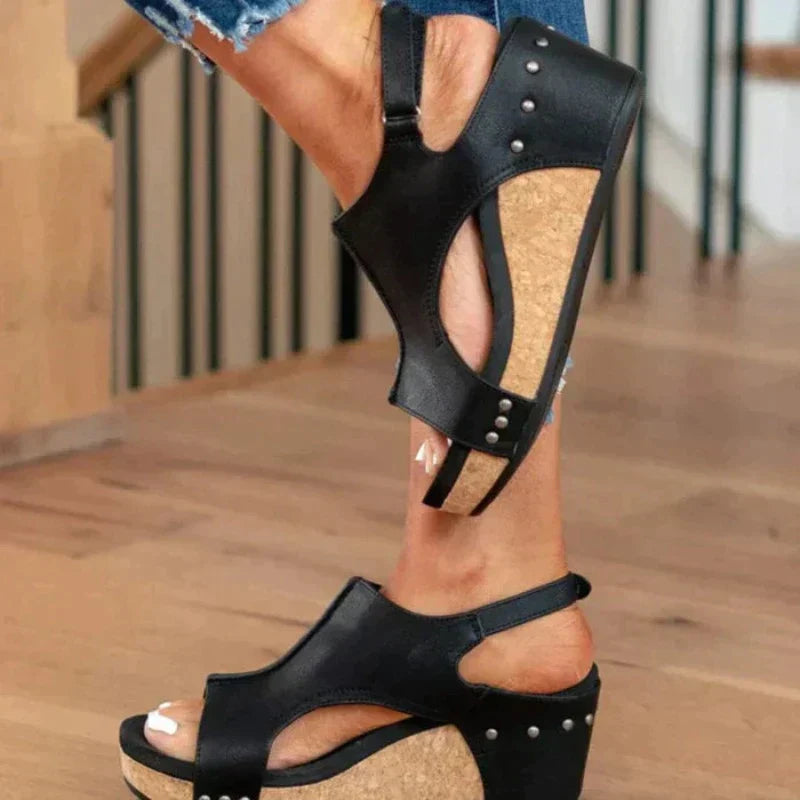 Sandalias de plataforma y cuña para mujer, estilo moderno y comodidad garantizada en verano.