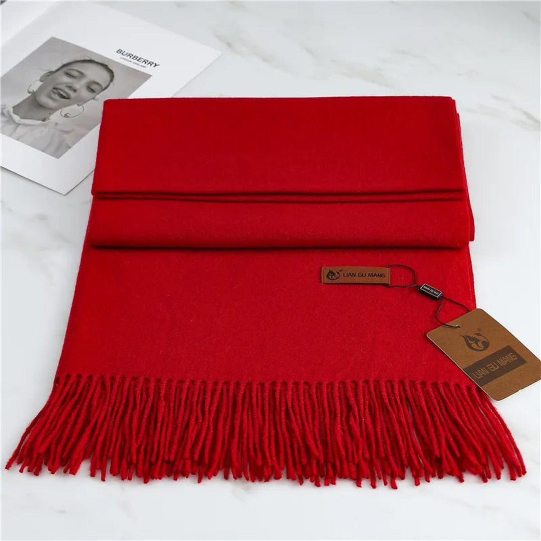 Bufanda de cachemira para mujer, suave y cálida, ideal para el invierno elegante.
