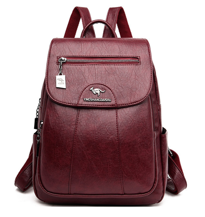Mochila de cuero para oficina mujer, elegante y práctica, para organizar tus esenciales diarios o de viaje.