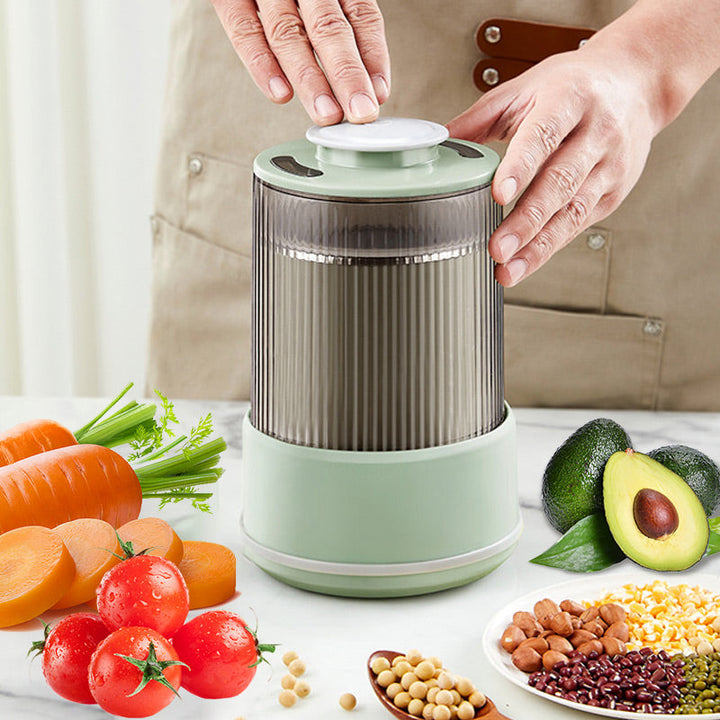 Molinillo eléctrico multifuncional de acero inoxidable para especias y granos, ideal para tu cocina.