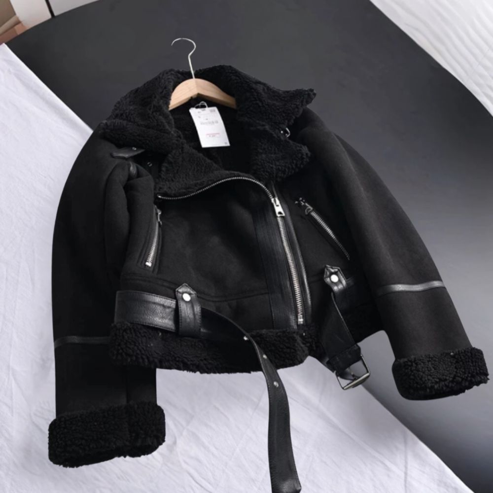 Chaqueta elegante de invierno para mujer, abrigo cálido de moda femenina, ideal para otoño-invierno, estilo casual.