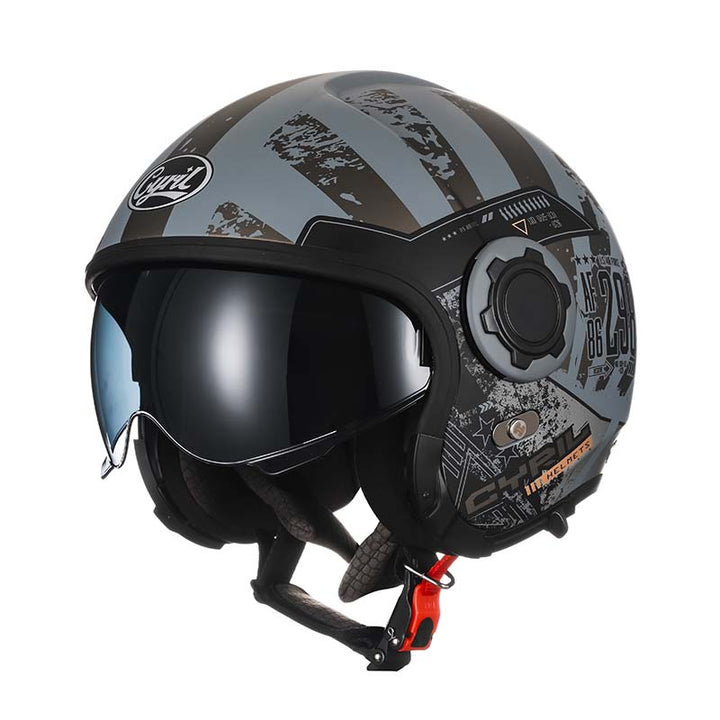 Casco modular de motociclismo versátil, certificado DOT ECE y con doble visor integrado.