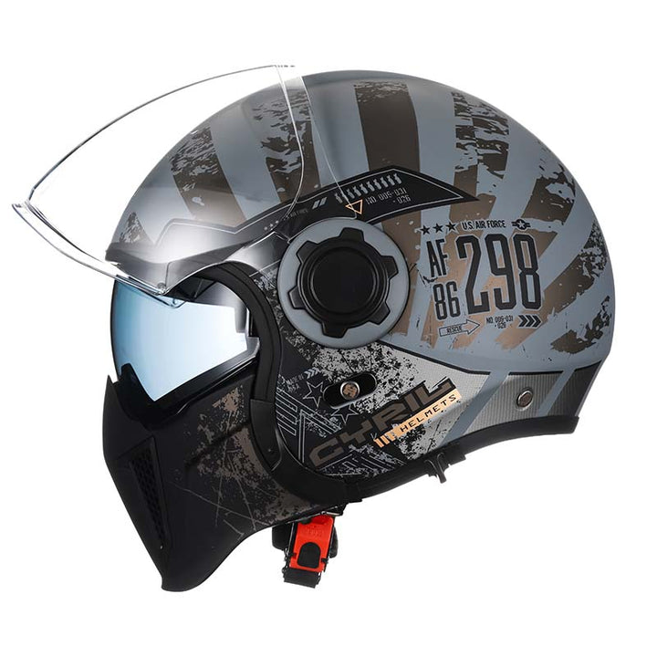 Casco modular de alta calidad con certificaciones DOT ECE, para seguridad superior en carretera.