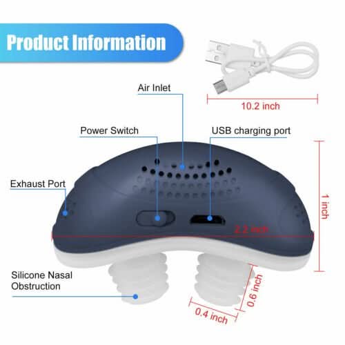 Dispositivo CPAP discreto y cómodo, sin máscara. Ideal para el bienestar y acabar con los ronquidos.