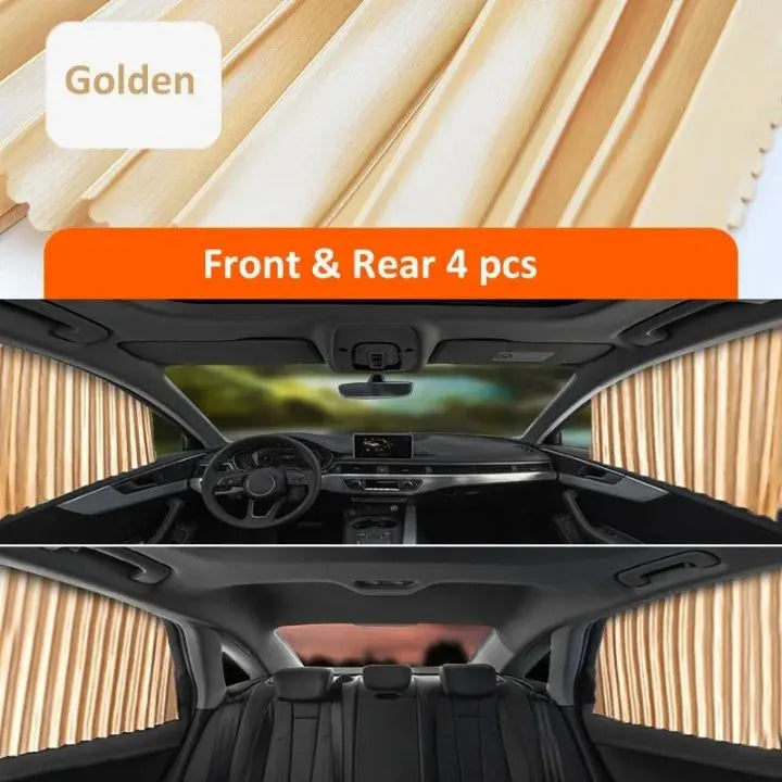 Parasol magnético para automóvil, ofrece privacidad y protección anti-UV. Ideal para verano.