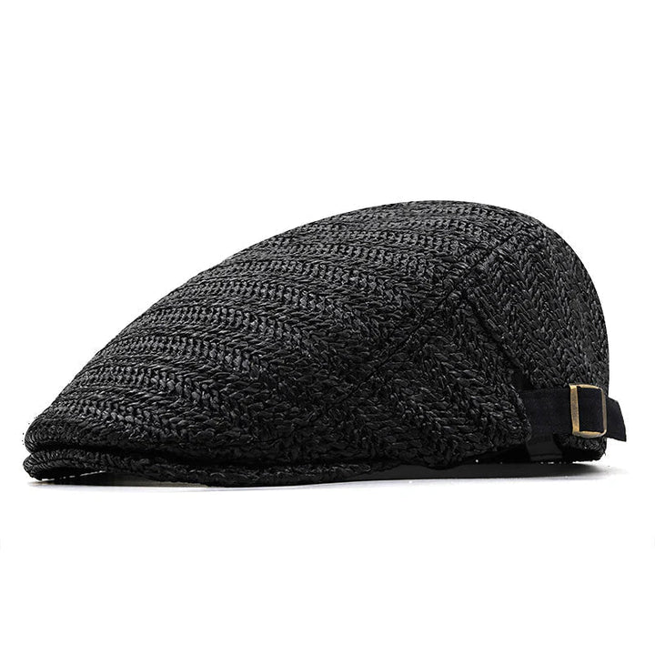 Gorra de paja para playa o vacaciones, unisex y ajustable, ofrece protección solar en verano.